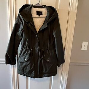 Banana Republic Olive Utility Jacket with Hood